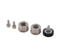 UPALDHOU Ingranaggio Estrusore Ingranaggio Conduttore Ad Alte Prestazioni in Acciaio Temprato Placcato Ni per Stampanti 3D K1, K1C, K1 Maximum - 1, 2 Ruote, 2 Viti