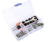 UPALDHOU Kit Accessori per Smerigliatrice 46 Pezzi con Custodia | Lega di acciaio e ottone, taglio, molatura, lucidatura, perforazione, stoccaggio in scatole, utensili pneumatici, utensili