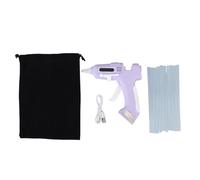 UPALDHOU Kit di Pistola per Colla a Caldo, Strumento di Colla per Colla a Fusione Calda con 10 Bastoncini per Artigianato di Arti Fai -da -te e Riparazioni Rapide in Casa (PURPLE)