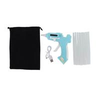 UPALDHOU Kit di Pistola per Colla a Caldo, Strumento di Colla per Colla a Fusione Calda con 10 Bastoncini per Artigianato di Arti Fai -da -te e Riparazioni Rapide in Casa (GREEN)