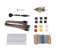 UPALDHOU Kit Elettronico Divertente con Breadboard da 400, Materiale PCB | Fai da te flessibile, grandi prestazioni, vari accessori, compatibile R3, apprendimento elettronico