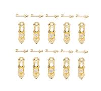 UPALDHOU Knob Crystal Port Blocco in Miniatura e Set Chiave, Porta della Casa delle Bambole, Decorazioni per Manico in Lega 1:12 per Arredamento per la Casa, Condividi la Gioia di Creare Regalando