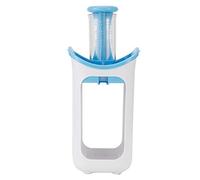 UPALDHOU La Stazione di Compressione dei Sacchetti Alimentari con Base Non Piega di Purea di Frutta e Facile da Usare per i Bambini, Include 10 Sacchetti Usa e Getta per comodità (BLUE)