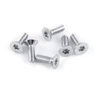 UPALDHOU M4 Acciaio Inossidabile Bullone Testa Piatta Stella 50 Pezzi | Acciaio inossidabile 304, buona resistenza, montaggio a incasso, attrezzature per ufficio, elementi di fissaggio per