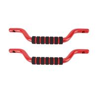 UPALDHOU Maniglie per Roll Bar, Maniglia Ergonomica in Lega di Alluminio Dal Design Curvo con Accessori di Montaggio, per Bronco 2021 2024 2 Porte 4 Porte (rosso)