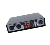 UPALDHOU Mixer Audio, Console di Missaggio Audio in Metallo con Alimentazione Phantom 48 V, Ideale per Spettacoli in Studio e Dal Vivo, Interfaccia Digitale Compatta con Regolazione Precisa del Suono