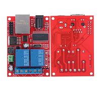 UPALDHOU Modulo Relè Ethernet LAN con Controllo di Alta Qualità | Microcontrollore di livello industriale, relè a 2 vie, indicatori di stato, DC5V-24V, configurazione di rete