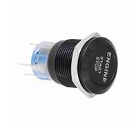 UPALDHOU Motore di Avviamento 12V Universale per un Pulsante, Materiale Metallico Durevole per Attivare L'accensione Dell'auto, Scambio Diretto (Lega di alluminio di zinco nero)