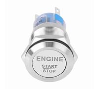UPALDHOU Motore di Avviamento 12V Universale per un Pulsante, Materiale Metallico Durevole per Attivare L'accensione Dell'auto, Scambio Diretto (Acciaio inossidabile argento)