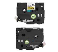 UPALDHOU Nastro per Etichette Laminato Stampo di Aggiornamento di Alta qualità Stampa Rapida per PT-9700PC PT-9800PCN PT-3600, 36 Mm X 8 M su Rosso per Uso Ufficio (#1)