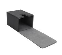 UPALDHOU Organizzazione Efficiente delle Carte, Scatola del Mazzo per Carte in Pelle con Chiusura Magnetica per più di 100, Ideale per i Tarocchi e le da Gioco di Conservazione (Grigio dentro)