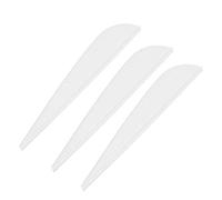 UPALDHOU Phctche di Freccia di da 3 Pollici per Sparare a Cacciatori con, 12 Accessori Freccia Fai -da -Te per Un Migliore Controllo e Direzione, Materiale in Gomma Bianco/Rosso/per Gli (White)