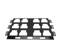 UPALDHOU Piastra di Montaggio di capacità 100 Libbre, Base in Metallo per Attrezzi per il Pavimento del Veicolo a Parete del Letto di Camion, Progettata per lo Spazio per lo Spazio e l'uso (BLACK)