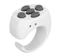 UPALDHOU Registrazione del Telecomando con Telecamera a Scorrimento con Custodia per Il Controllo del Telefono, Telecomando Wireless e Multifunzionale per Tiktok e Materiale ABS (White)