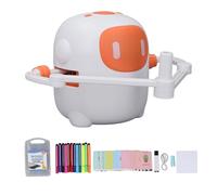 UPALDHOU Robot da Disegno Educativo Interattivo, Giocattolo Che Impara con 100 Parole (WHITE)