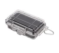 UPALDHOU Scatola Impermeabile in Plastica Compatta con Rivestimento di Assorbimento D'urto per Escursioni, Approccio Cometa, Facile Operazione (Transparenti, piccole dimensioni