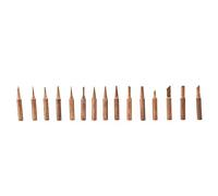 UPALDHOU Set di Punte per Saldatura in Rame, 15 per Stazioni | Materiale senza piombo, varie forme, compatibile con 936 stazioni