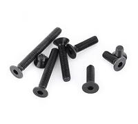 UPALDHOU Set di Viti a Testa Piatta 200 Pcs M3 M3 Contarsunk Società Esagonale Assortimento di Fissaggio, Design Versatile, Memoria Comoda, Uso Multiuso, Materiale di Alta qualità, Set Completo