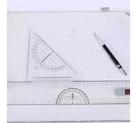 UPALDHOU Set Tavolo da Disegno Regolabile A3 con Righelli a Movimento Parallelo per Disegni di Precisione, Ideale per Ingegneri e Artisti, Struttura in Plastica Ad Alto Impatto