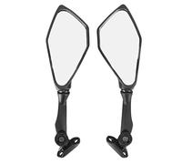 UPALDHOU Specchio Laterale Motociclistico, Specchietti Revoca della Moto Pieghettando la Sostituzione Nera per 300 250 ZX6R 636 300R EX300 ABS 2011-2018