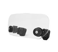 UPALDHOU Spoiler Regolabile per Estensione Parabrezza Moto, ABS Trasparente | Prolunga Universale per Parabrezza con Morsetto, Riduce il Rumore del e gli Urti del Casco, Plastica ABS Resistente,