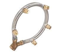 UPALDHOU Spruzzatore di Nebulizzazione in Acciaio Inossidabile Premium per Acqua da Giardino, Testa di Spray di Controllo Sostenibile, Raffreddamento, Estrazione della Polvere, 5 Tazza di