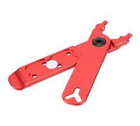 UPALDHOU Strumento per Catena Multifunzione da 4 in 1 a Catena per Biciclette con Moto Core a Leva del Pneumatico e Conservazione del Collegamento Principale per la Manutenzione dei Ciclisti (Rosso)