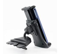 UPALDHOU Supporto per Telefono CD, Rotazione di 360 Gradi Materiale ABS Colla Morbida Struttura con Fibbia Supporto per Telefono per Auto, con Fissaggio Stabile per IOS Telefoni Tablet