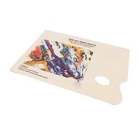 UPALDHOU Tavolozza di Carta Usa e Getta per Materiali Artistici, Tavolozza di Carta a Strappo Facile da Mescolare per Guazzo Ad Acquerello, Comodo Foro per il Pollice
