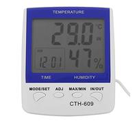 UPALDHOU Termometro Digitale Igrometro Misuratore di umidità della Temperatura Ad Alta Precisione Montato a Parete per Serra di Farmacia Domestica, ABS, CTH-609