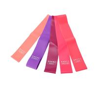 UPALDHOU TPE Banda di Resistenza Set 5-40lb, 5 Colori Codificati Loop | kit per squat e allungamento delle gambe con propulsore per l\'anca, struttura antiscivolo per la pelle dopo il parto e
