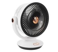 UPALDHOU Ventilatore da Scrivania Oscillante, Circolatore D'aria Oscillante Portatile con Impostazioni USB a 4 velocità con Luce Notturna per la Casa