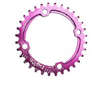 UPANBIKE - Corona stretta e larga 104 BCD rotonda per catena singola, 32 denti, 34 denti, 36 denti, 38 denti, Viola, 32 denti