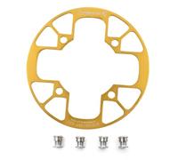 UPANBIKE Montain Bike Chainring Guard 104 BCD Lega di Alluminio Catena Anello Protector Copertura per 32 ~ 34T 36 ~ 38T 40 ~ 42T (36T-38T, dorato)