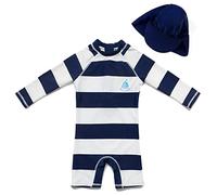 upandfast Costume da Bagno per Neonate Che Fanno i Primi Passi(12-18 Mesi,Striato)