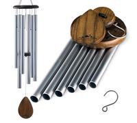 UpBlend Outdoors Campanelli a vento per esterni grandi, scacciapensieri dai toni profondi, campanelli a vento all'aperto, commemorazione, simpatia, perdita della persona cara, regalo decorativo, 96,5