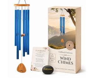 UpBlend Outdoors Campanelli a vento per le persone che amano i loro vicini 2 - una straordinaria aggiunta a un patio, portico, giardino o cortile - lunghezza totale 104,1 cm