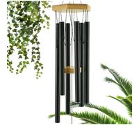 UpBlend Scacciapensieri per Esterni - 29"" Nero Scacciapensieri da Giardino Zen Scacciapensieri per Esterni Scacciapensieri in Latta Decor Scaccia