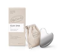 UpCircle Gua Sha - Strumento per il viso, allevia la tensione, aiuta il drenaggio linfatico + aumenta la circolazione per un bagliore sano, strumento in acciaio inox