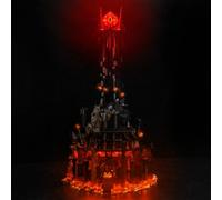 Update Version - Set di luci a LED per Lego 10333 The Lord of The Rings: Barad-dûr, set di illuminazione decorativa per giocattoli creativi