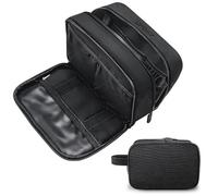 UPDAY Borsa da toilette da uomo, organizer da viaggio per articoli da toeletta da appendere, borsa da barba impermeabile per accessori da toeletta da viaggio, borsa da viaggio impermeabile da uomo,