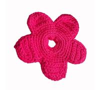 Updo Hair Scrunchy Crochet Filato Capelli Chignon Updo Accessori Oversize Fiore Elastico Hairpieces Per Le Donne