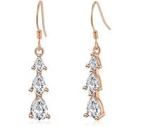 Upeilxd Orecchini in argento Sterling 925 da donna, orecchini in oro, geometrici, pendenti a goccia, orecchini da donna, orecchini in argento dorato per donne pendenti, Argento