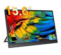 UPERFECT 15,6 Pollici Monitor Portatile con Schermo IPS Full HD 1200:1 1920 x 1080 Supporto Integrato Mini HDMI USB C per Laptop PC Smartphone Console di Gioco, Secondo Display Compatibile con VESA