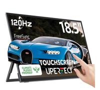 UPERFECT 18,5 Pollici 120Hz Touchscreen Monitor Portatile Full HD Secondo Monitor con Supporto Integrato USB C Mini HDMI per PC Laptop Xbo Switch, Display Mobile Corpo in Metallo, Compatibile con VESA