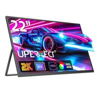 UPERFECT Monitor Portatile 2K 22 Pollici, Display Mobile Schermo IPS 2560 * 1440 Staffa Integrata Mini HDMI USB C per PC Laptop Cellulare Xbo Switch PS4/5, Secondo Screen Compatibile VESA