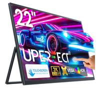 UPERFECT 22" 2K Touchscreen Monitor Portatile con Schermo IPS 2560 * 1440 Mini HDMI USB C per PC Laptop Xbo Switch PS4/5, Display Mobile Compatibile VESA