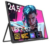 UPERFECT Monitor Portatile 24,5 Pollici 2K 165Hz Mobile Display con Schermo IPS QHD 2560 * 1440 Mini HDMI USB C per PC Laptop Game Console, Corpo in Metallo, Compatibile con VESA