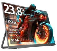 UPERFECT 24 Pollici 120Hz Monitor Portatile, FHD 1080P 100% SRGB Ampio Display IPS Opaco con Supporto Regolabile a 180° USB C HDMI per Laptop/MacBoo/SteamDec/Smartphone/Mini PC, Compatibile con VESA