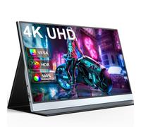 UPERFECT 4K QLED 15,6 Pollici Monitor Portatile con 3840 * 2160 UHD 100% AdobeRGB 1500:1 500 Nits Schermo per Laptop PC Cellulare Console di Gioco, Corpo in Metallo, Display Mobile Compatibile VESA